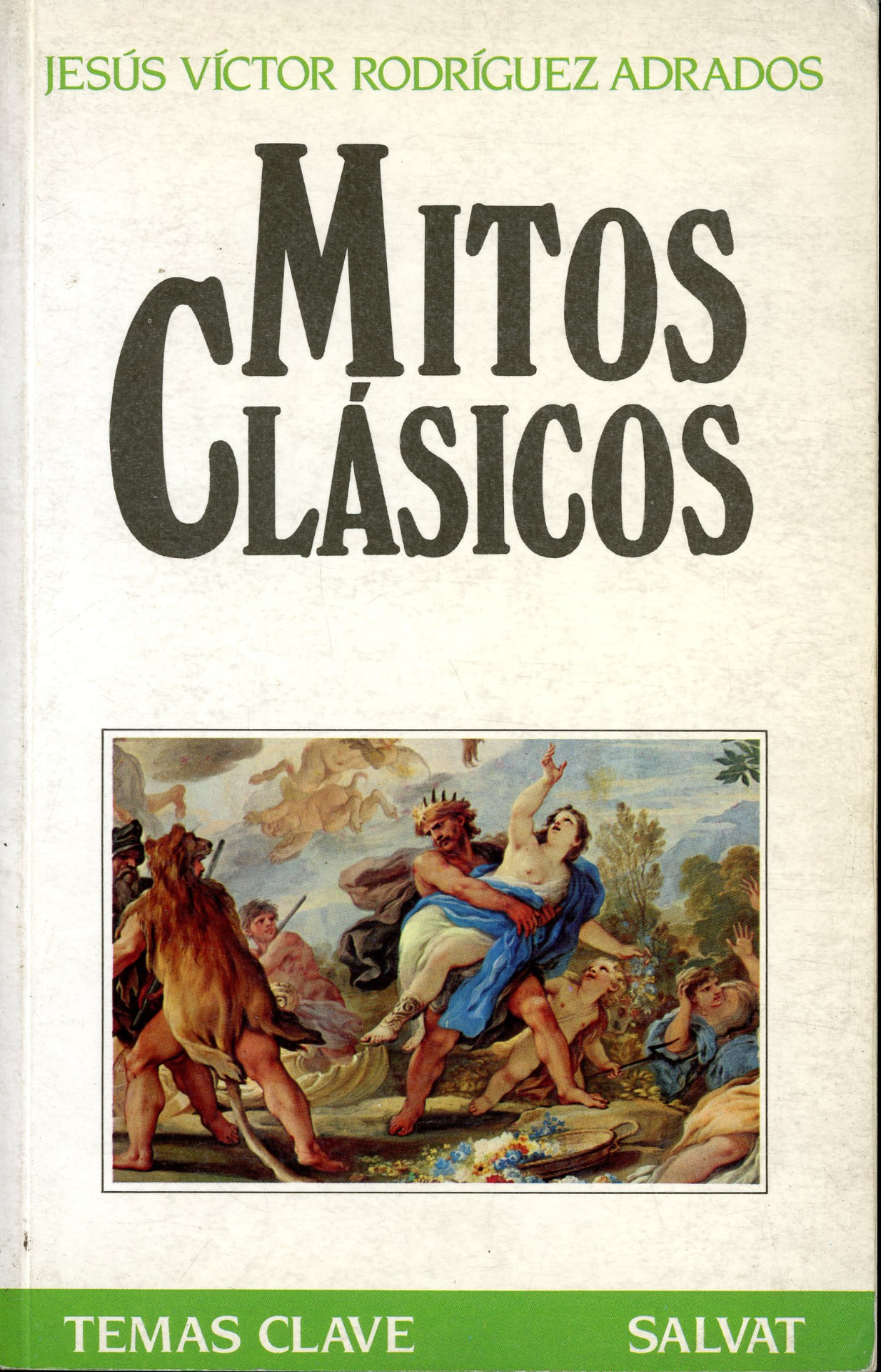 Portada del libro «Mitos Clásicos», de Jesús Víctor Rodríguez Adrados