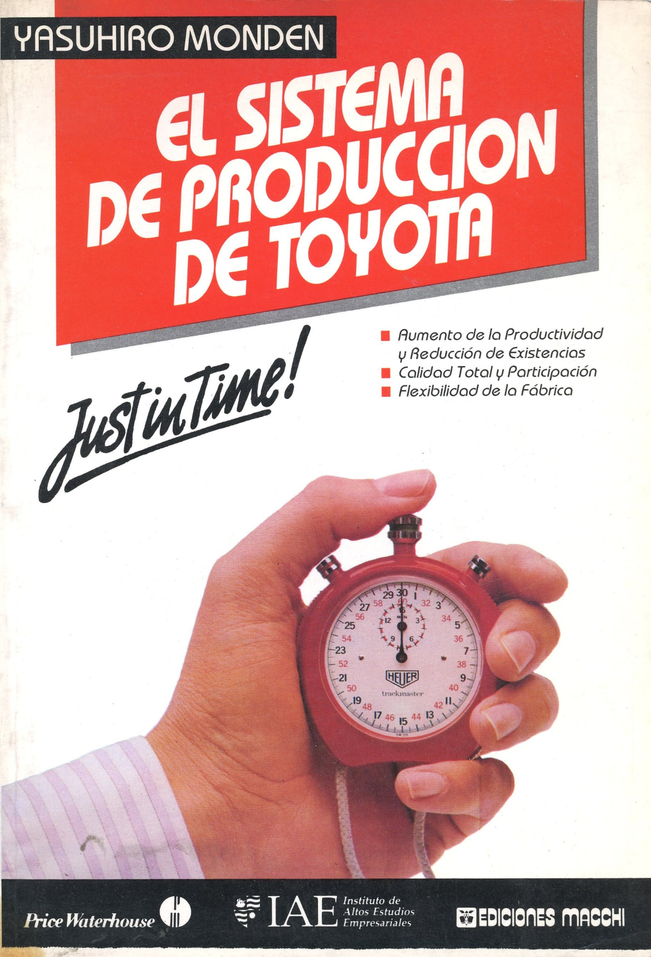 Portada del libro «El sistema de producción de Toyota», de Yasuhiro Monden