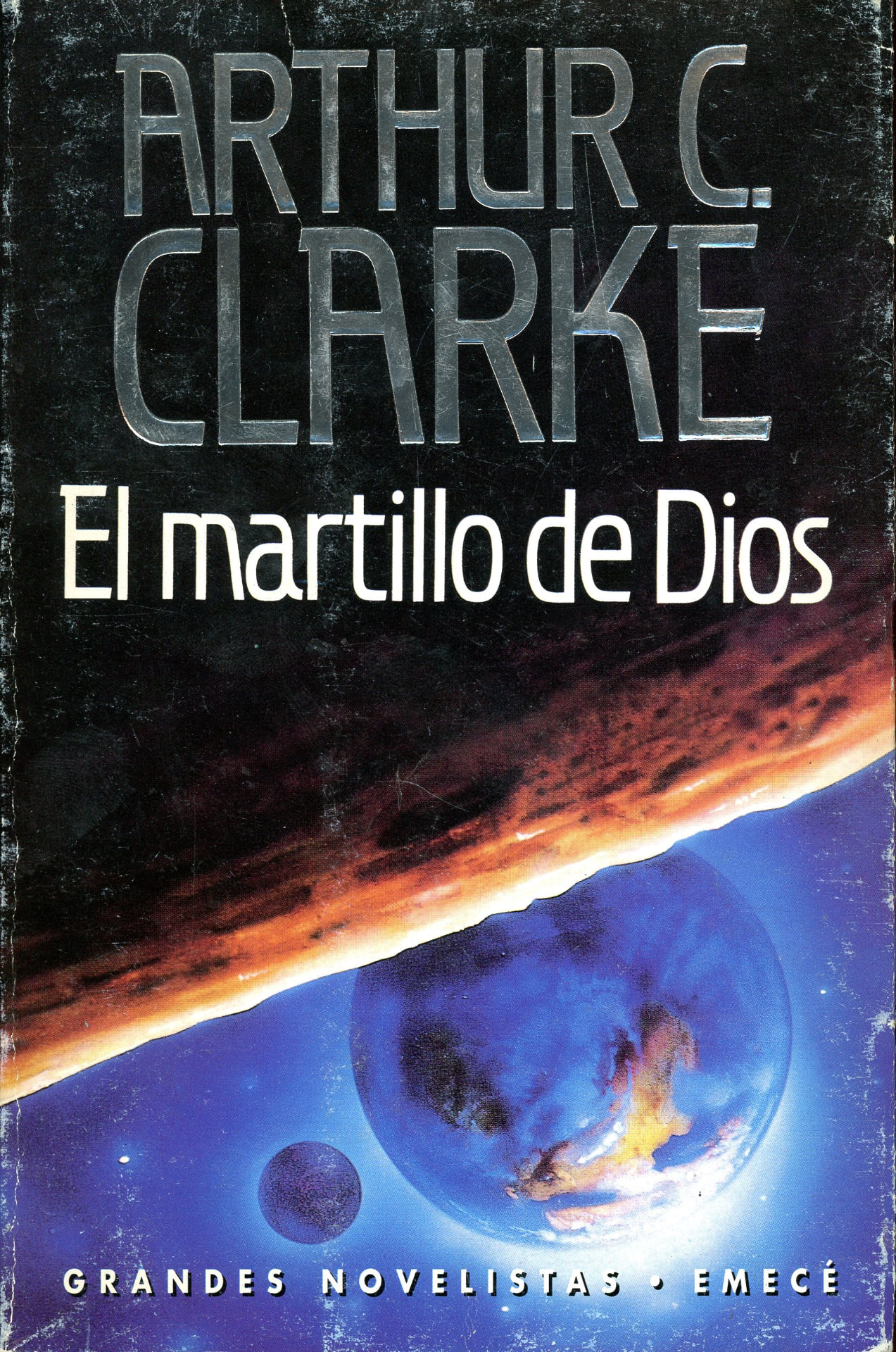 Portada del libro «El martillo de Dios», de Arthur C. Clarke